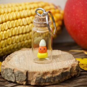 Pet candy corn keychain